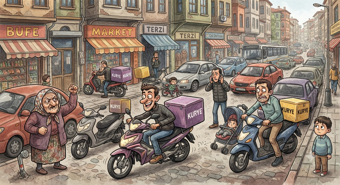 Kaldırım Moto Kurye Yolu Değildir!