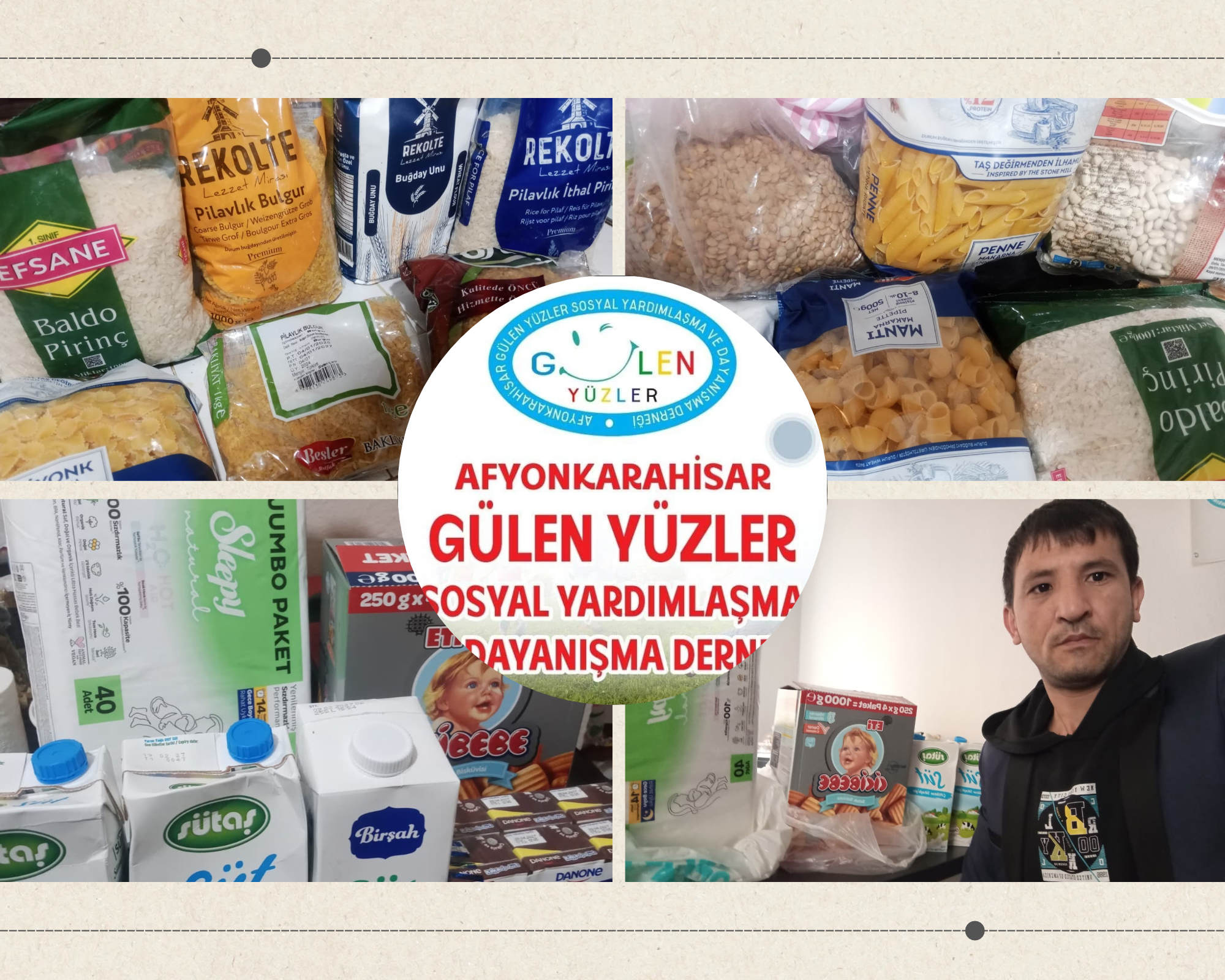 AFYONKARAHİSAR’DA GÜLEN YÜZLER DERNEĞİ’NDEN DAYANIŞMA SEFERBERLİĞİ!