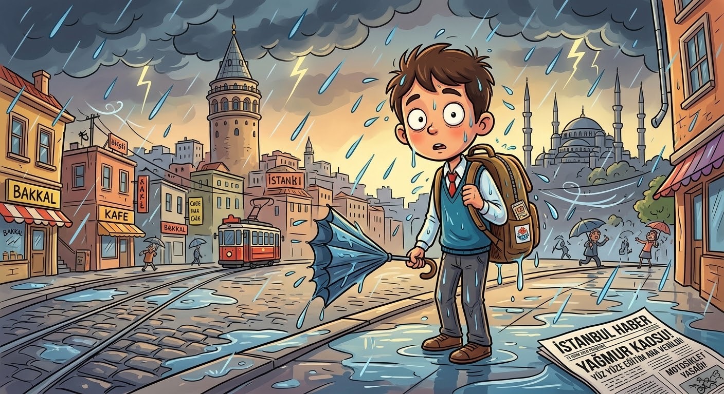 İstanbul’da Olumsuz Hava Koşulları Nedeniyle Eğitime 1 Gün Ara Verildi!