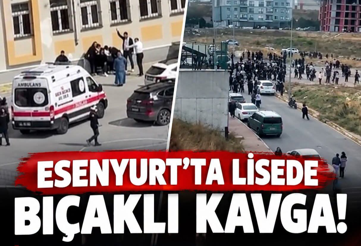 Esenyurt’ta Lisede Bıçaklı Kavga